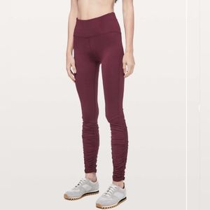 04. lululemon ready to rulu tight in dark adobe. Size 4.